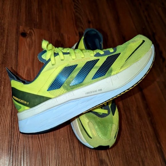 adidas Other - Men’s Adidas Adizero Boston 11 Running Shoes, Men's Size 9 Neon Yellow